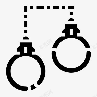 手铐逮捕监狱图标图标