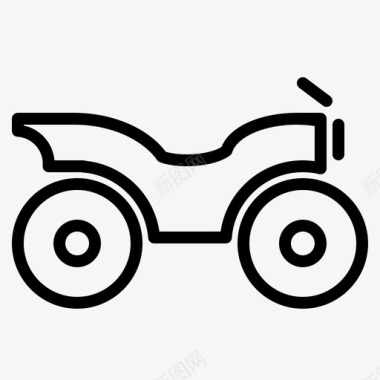 摩托车机器四轮车图标图标