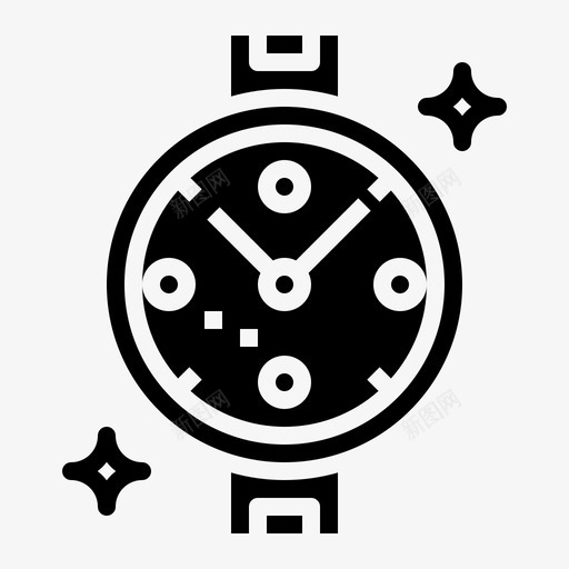 时尚手表名牌女士图标svg_新图网 https://ixintu.com 名牌 奢侈品 女士 手表实心 时尚手表