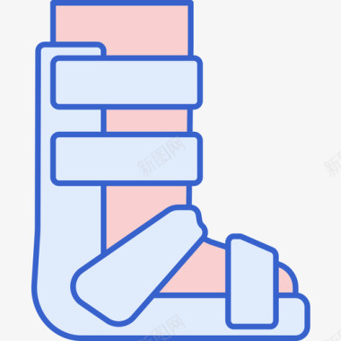 夹板残疾线状颜色图标图标