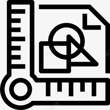 数学教育几何图标图标