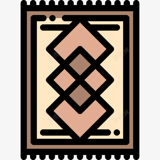 地毯家装19线性颜色图标svg_新图网 https://ixintu.com 地毯 家装 线性 颜色