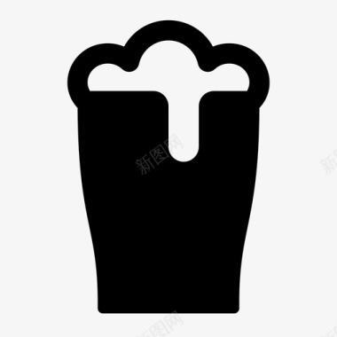 玻璃酒精麦芽酒图标图标