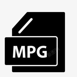 MPG文件和文件夹mpg音频文件图标高清图片