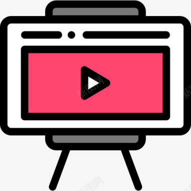 视频演示音频和视频10线性颜色图标图标