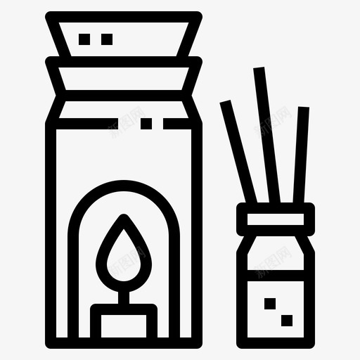 芳香疗法香薰放松图标svg_新图网 https://ixintu.com 放松 替代 气味 疗法 芳香 药物 香薰