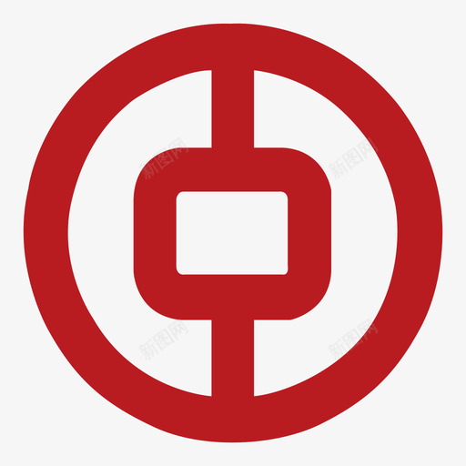 中国银行svg_新图网 https://ixintu.com 中国银行 填充 多色
