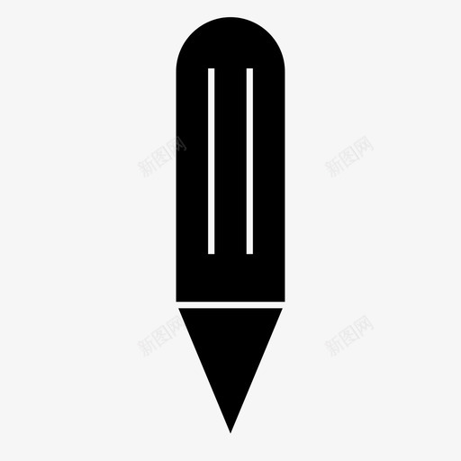 铅笔签名书写图标svg_新图网 https://ixintu.com 书写 技术 符号 签名 铅笔