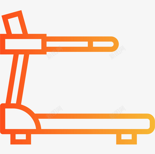 跑步机健身健身房4坡度图标svg_新图网 https://ixintu.com 健身 健身房 坡度 跑步机