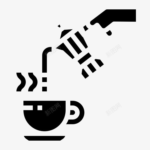 咖啡杯子饮料图标svg_新图网 https://ixintu.com 咖啡 固体 杯子 自由 饮料 马克