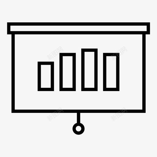 图表演示黑板黑板演示图标svg_新图网 https://ixintu.com 会议 办公室 图表 大纲 学习 教学 演示 黑板