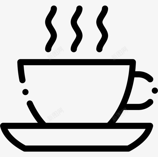 咖啡杯144办公室直线型图标svg_新图网 https://ixintu.com 办公室 咖啡杯 直线 线型