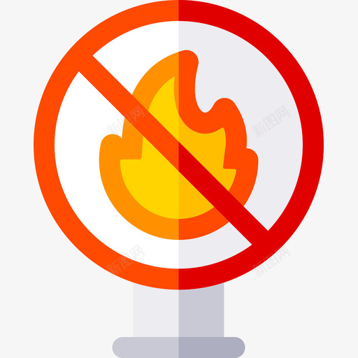 禁止开火信号和禁令图标svg_新图网 https://ixintu.com 信号 开火 禁令 禁止