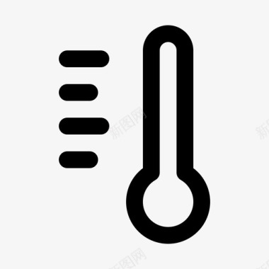 温度计摄氏度度图标图标