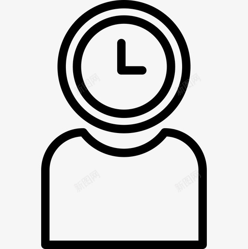 生产力时间管理44线性图标svg_新图网 https://ixintu.com 时间管理44 生产力 线性
