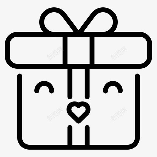 礼物生日盒子图标svg_新图网 https://ixintu.com 庆祝 母亲节 生日 盒子 礼物