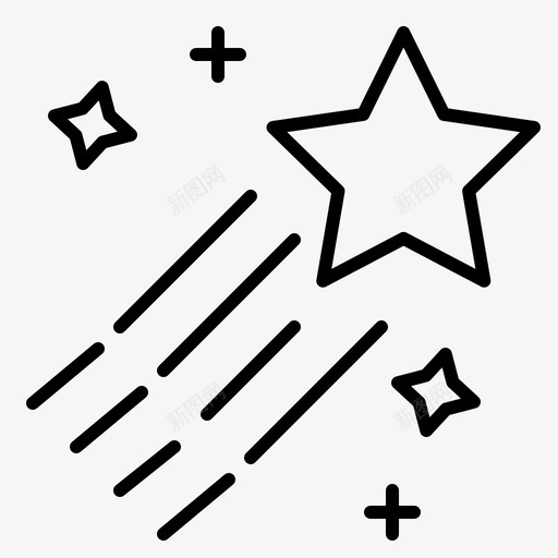 小行星彗星空间图标svg_新图网 https://ixintu.com 小行星 彗星 恒星 星系 空间 规则 轮廓