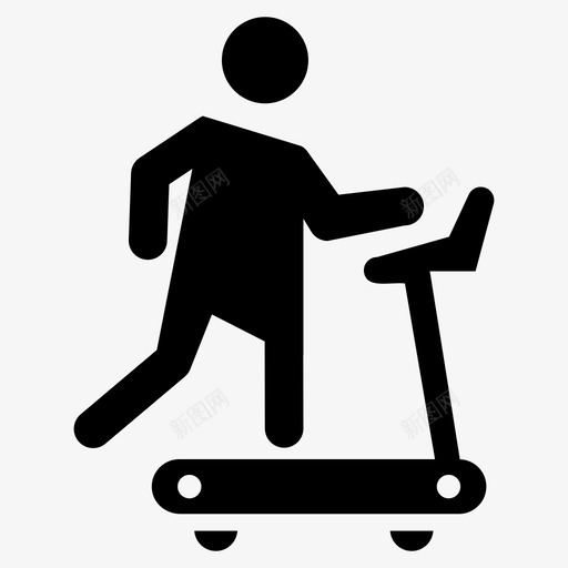 跑步机健身健身器材图标svg_新图网 https://ixintu.com 健身 健身器材 字形 慢跑机 睡眠 节食 补充 计划 跑步机 运动 锻炼