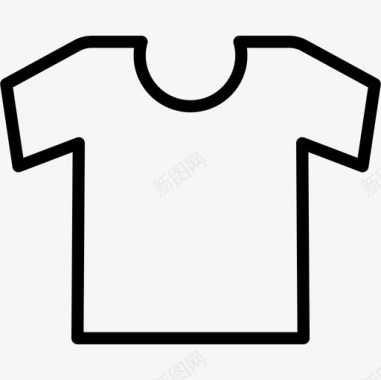 T恤服装与时尚4直线型图标图标