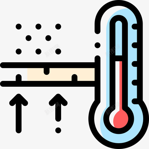 温度织物特征4颜色省略图标svg_新图网 https://ixintu.com 温度 特征 省略 织物 颜色