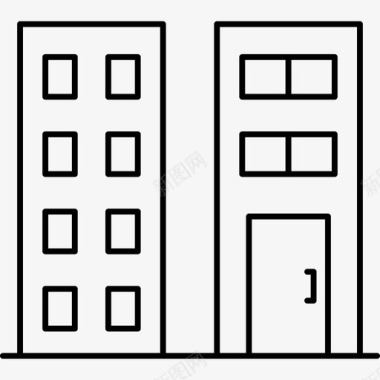 房子公寓建筑图标图标