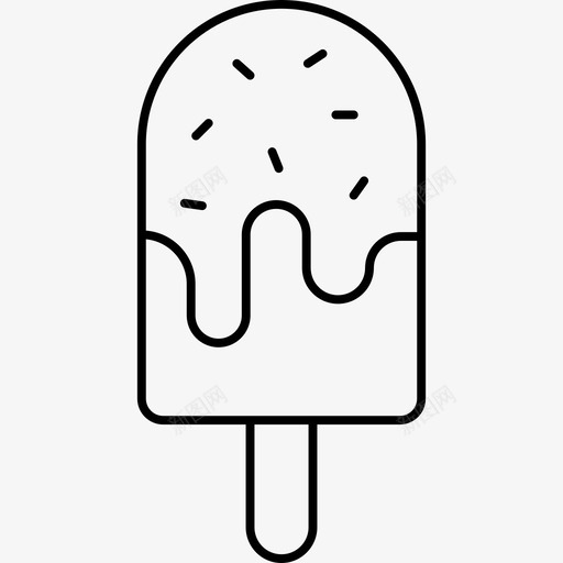 冰淇淋奶油甜点图标svg_新图网 https://ixintu.com 假日 冰淇淋 图标 奶油 棒棒糖 甜点 系列 细节