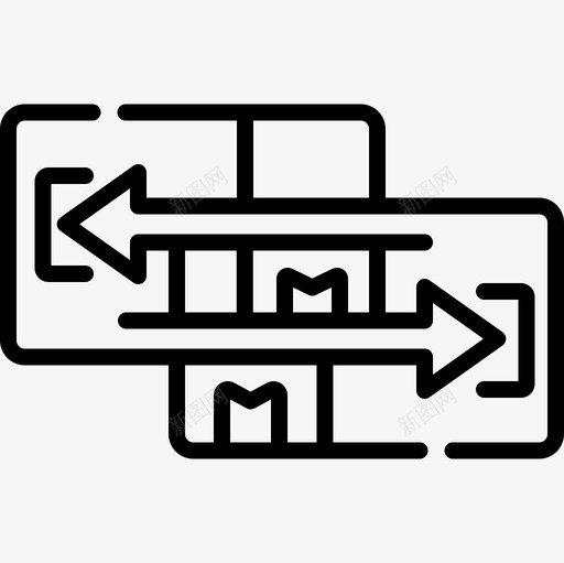 送货物流80直线图标svg_新图网 https://ixintu.com 物流 直线 送货