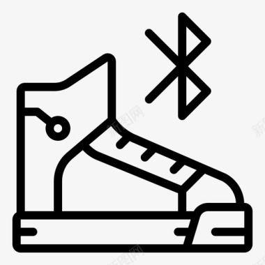 智能鞋小工具跑步图标图标