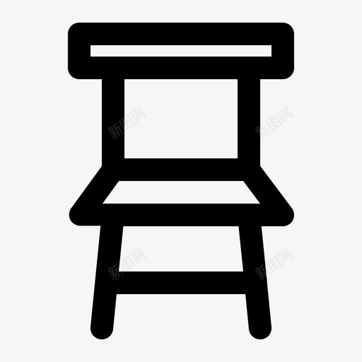 椅子家具家图标svg_新图网 https://ixintu.com 书房 办公室 大学 家具 教育 椅子