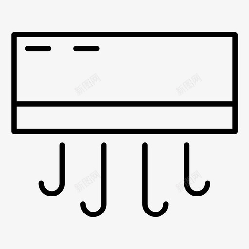 空调冷凉图标svg_新图网 https://ixintu.com 假期 大纲 有趣 空调