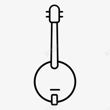 班卓琴音响乐器图标图标