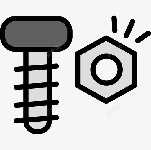 螺纹结构98线性颜色图标svg_新图网 https://ixintu.com 线性 结构 螺纹 颜色