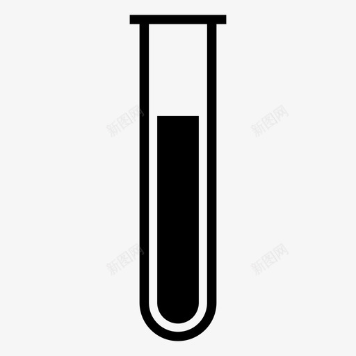 试管化学实验管图标svg_新图网 https://ixintu.com 化学 医疗 实验 教育 科学 设备 试管