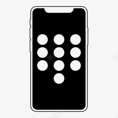 iphonex拨号盘通话图标图标