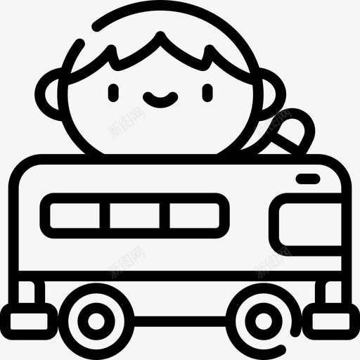 公共汽车旅游者直系人图标svg_新图网 https://ixintu.com 公共汽车 旅游者 直系人
