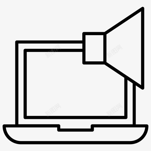 有声笔记本电脑声音大扬声器图标svg_新图网 https://ixintu.com 声音大 扬声器 技术概要 有声笔记本电脑 音量