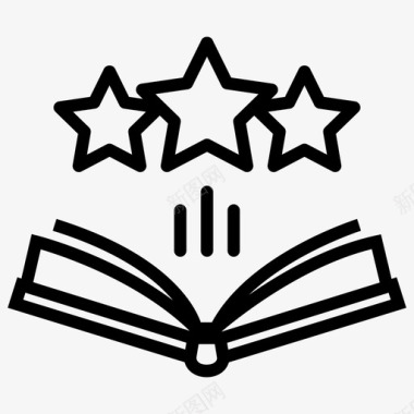 书籍评级教育评级教育评论图标图标