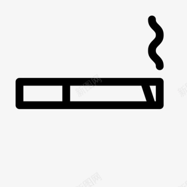 吸烟香烟尼古丁图标图标