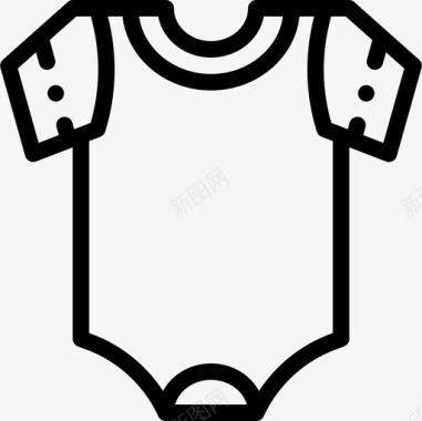 紧身衣婴儿93直线型图标图标