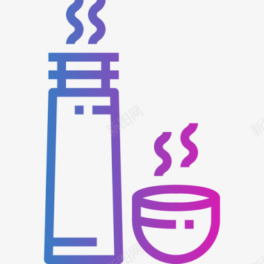 恒温饮料24梯度图标图标