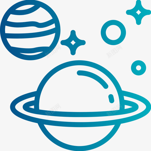 行星科学84梯度图标svg_新图网 https://ixintu.com 梯度 科学84 行星
