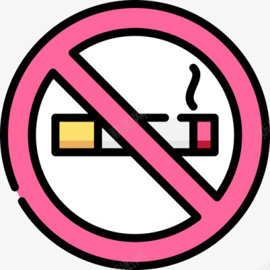 禁止吸烟商场19号正色图标图标