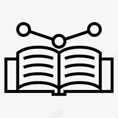 人工书籍智能图标图标