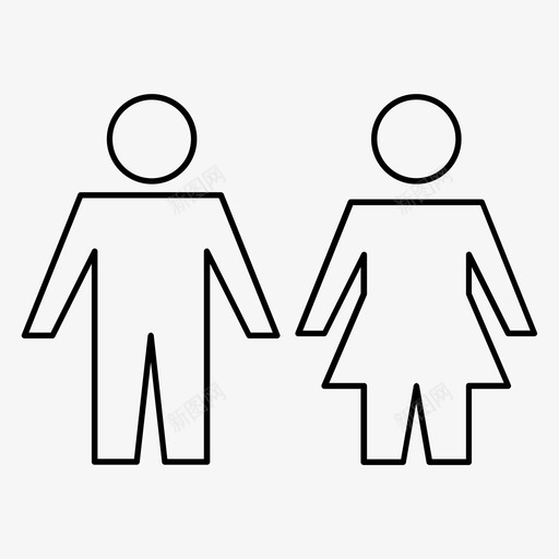 性别女性男性图标svg_新图网 https://ixintu.com 女性 家庭概况 性别 男性