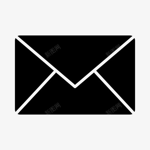 电子邮件消息短信图标svg_新图网 https://ixintu.com 消息 电子邮件 电子邮件实心字形 短信
