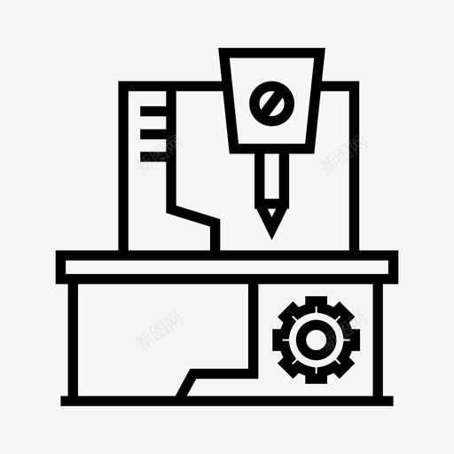 机械自动化工业图标svg_新图网 https://ixintu.com 仪器 制造 工业 机器生产线 机械 自动化