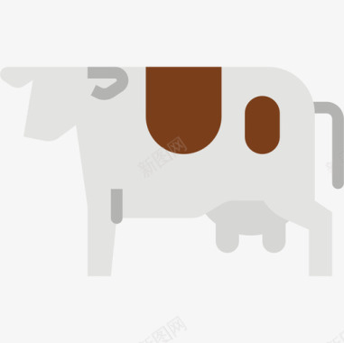 奶牛农场20平坦图标图标