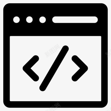 web编码html软件开发图标图标