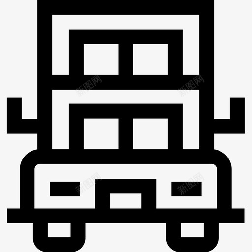 双层巴士英格兰15直线图标svg_新图网 https://ixintu.com 双层巴士 直线 英格兰15