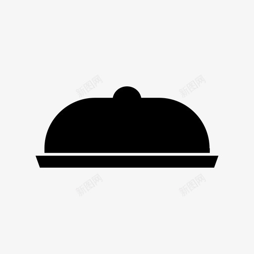 托盘烹饪食物图标svg_新图网 https://ixintu.com 托盘 烹饪 肉 金属 食物 餐厅